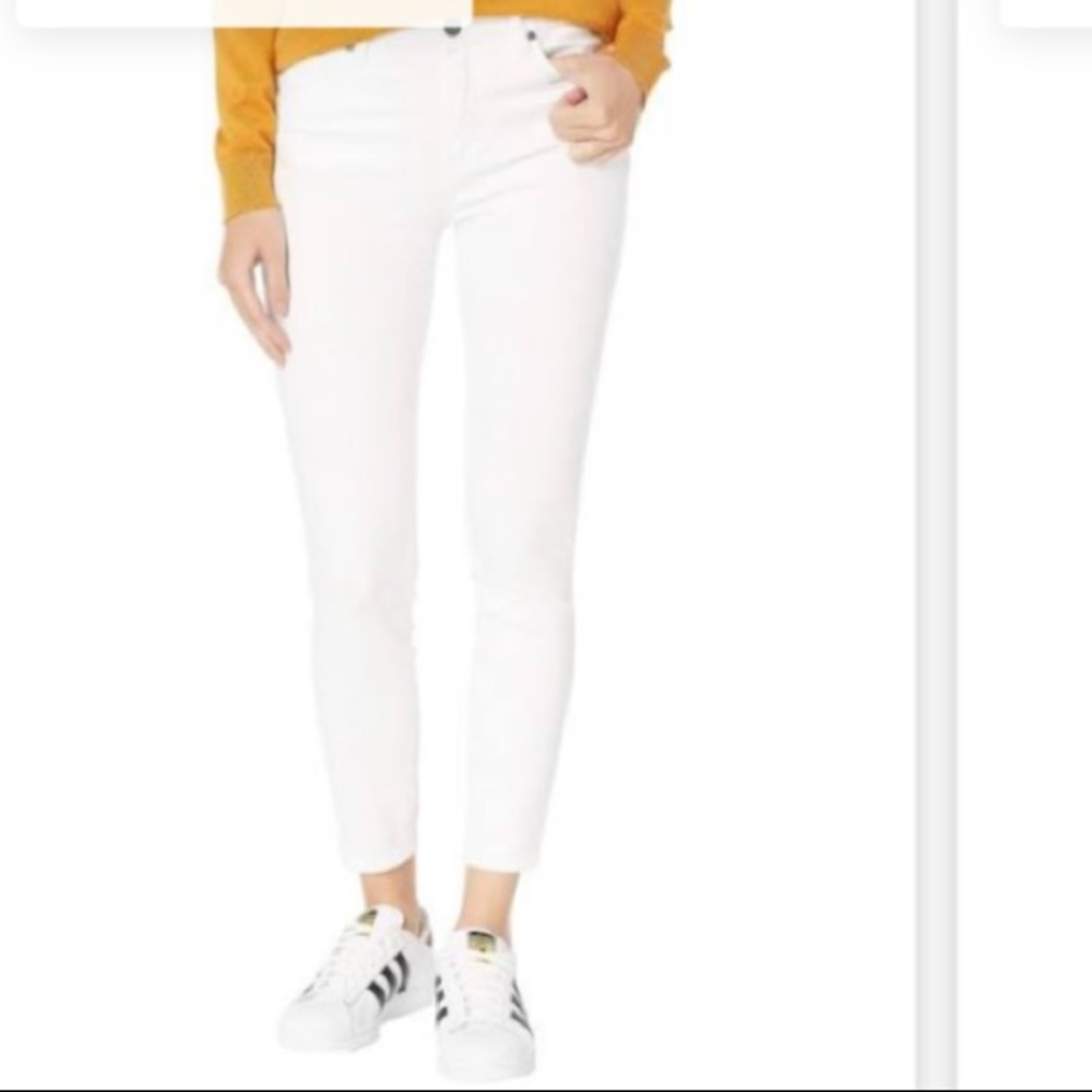 Kut Marilyn Ankle Skinny White Jeans